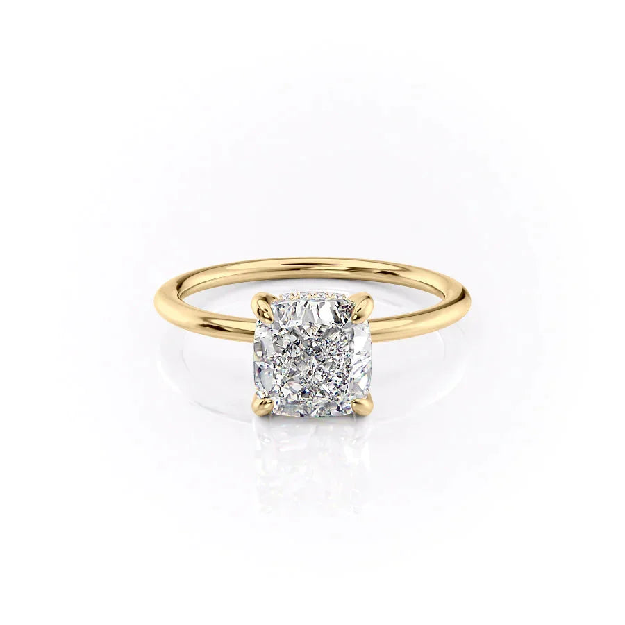 The Kamellie Set With A Cushion Lab Diamond
