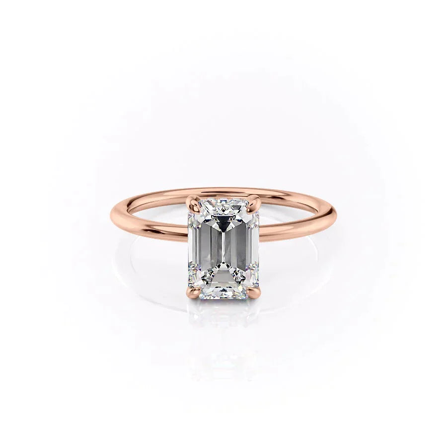 The Kamellie Set With A 2 Carat Emerald Lab Diamond