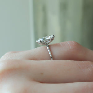 The Kamellie Set With A 2 Carat Marquise Lab Diamond