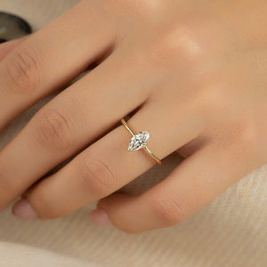 The Kamellie Set With A 2.5 Carat Marquise Lab Diamond