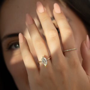The Kamellie Set With A 2.5 Carat Marquise Lab Diamond