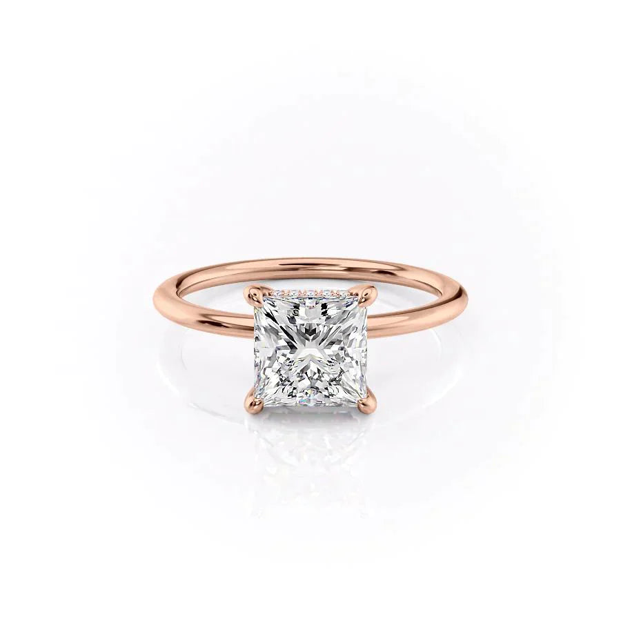 The Kamellie Set With A 2 Carat Princess Lab Diamond