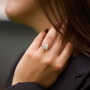 The Kamellie Set With A 2 Carat Princess Lab Diamond