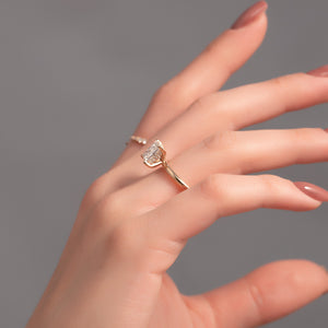 The Kamellie Set With A Princess Moissanite