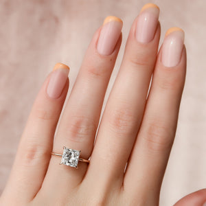 The Kamellie Set With A 2 Carat Princess Lab Diamond