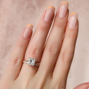 The Kamellie Set With A 2 Carat Princess Lab Diamond