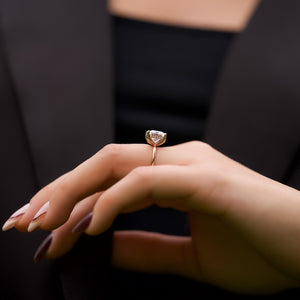 The Kamellie Set With A 2 Carat Princess Lab Diamond