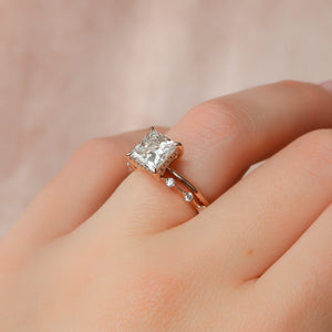The Kamellie Set With A 2 Carat Princess Lab Diamond