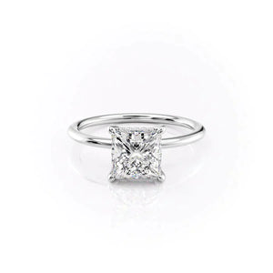 The Kamellie Set With A 2.5 Carat Princess Lab Diamond