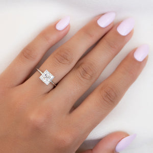 The Kamellie Set With A 1 Carat Princess Lab Diamond
