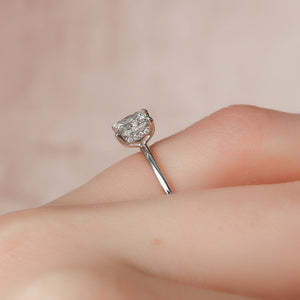The Kamellie Set With A 1 Carat Princess Lab Diamond