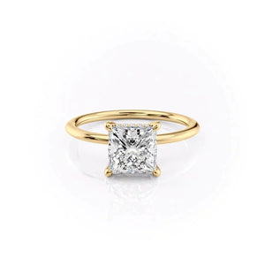 The Kamellie Set With A 1 Carat Princess Lab Diamond