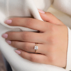 The Kamellie Set With A 2 Carat Princess Lab Diamond