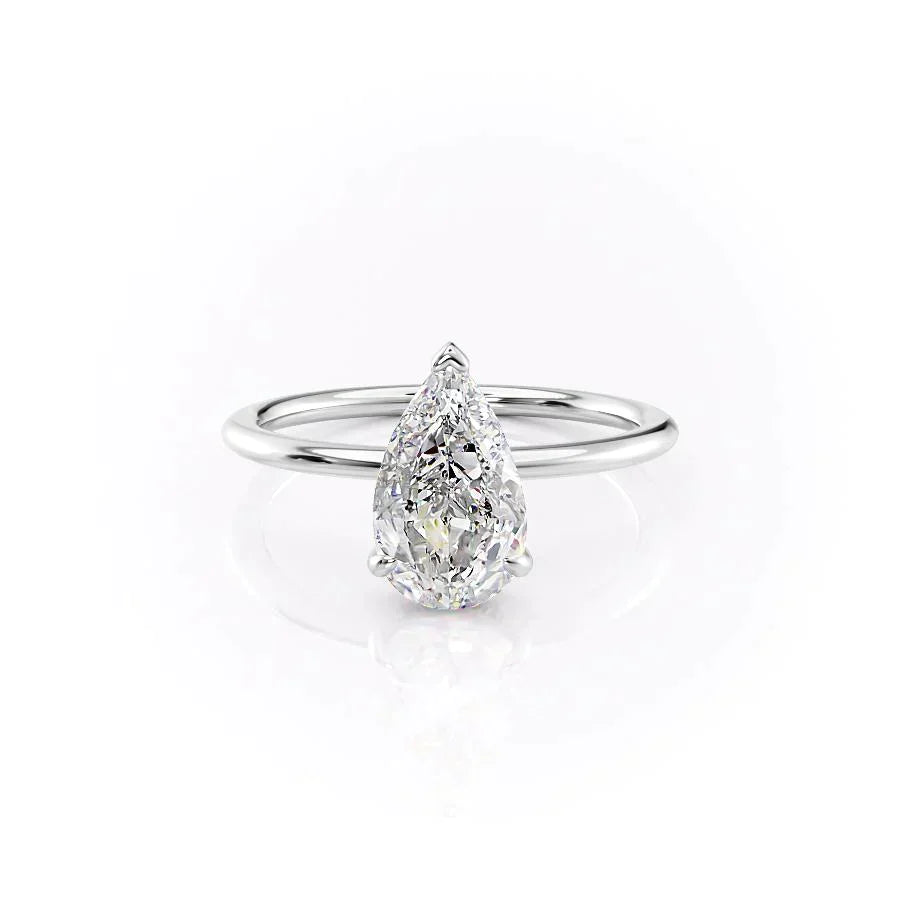 The Kamellie Set With A 3 Carat Pear Lab Diamond