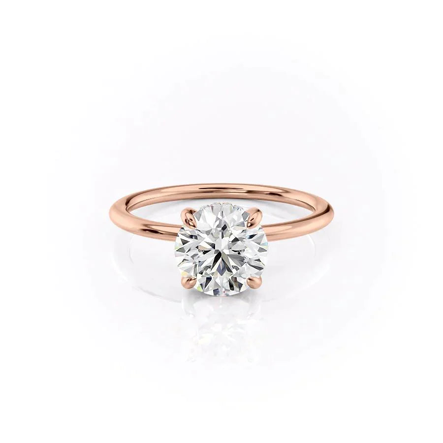 The Kamellie Set With A 1.5 Carat Round Moissanite