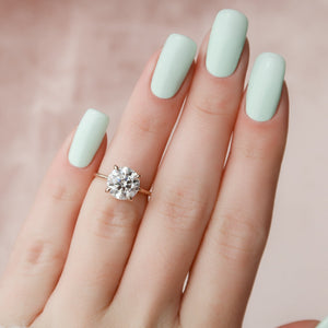 The Kamellie Set With A 1.5 Carat Round Lab Diamond