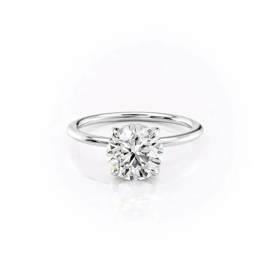 The Kamellie Set With A 1.5 Carat Round Lab Diamond