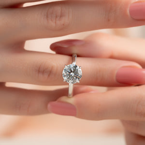 The Kamellie Set With A 2 Carat Round Lab Diamond