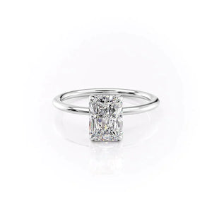 The Kamellie Set With A 2.5 Carat Radiant Lab Diamond
