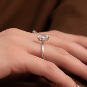 The Kamellie Set With A 1 Carat Radiant Lab Diamond