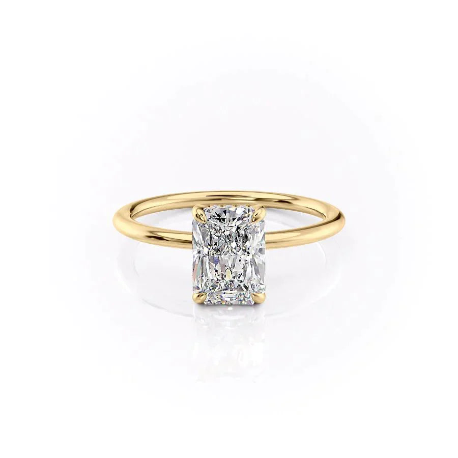 The Kamellie Set With A 2 Carat Radiant Lab Diamond