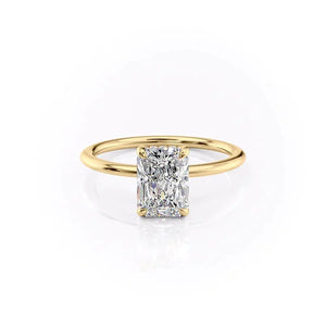 The Kamellie Set With A 3 Carat Radiant Lab Diamond