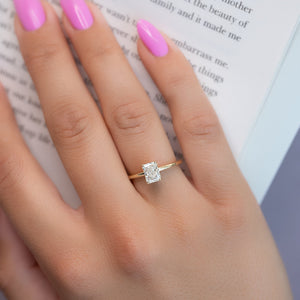 The Kamellie Set With A 2 Carat Radiant Lab Diamond