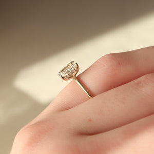 The Kamellie Set With A 2 Carat Radiant Lab Diamond