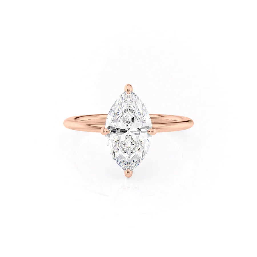 The Kamellie Set With A 1.5 Carat Marquise Lab Diamond