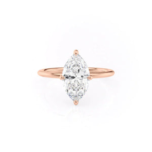 The Kamellie Set With A 2.5 Carat Marquise Moissanite