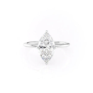 The Kamellie Set With A 2.5 Carat Marquise Moissanite