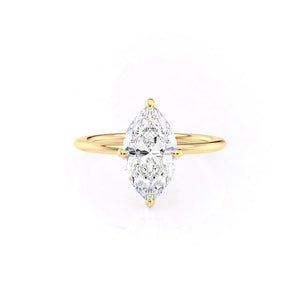 The Kamellie Set With A 1.5 Carat Marquise Lab Diamond