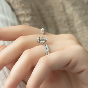 The Pave Kamellie Set With A 2 Carat Princess Lab Diamond