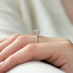The Pave Kamellie Set With A 2 Carat Princess Lab Diamond