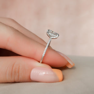 The Pave Kamellie Set With A 2 Carat Radiant Lab Diamond