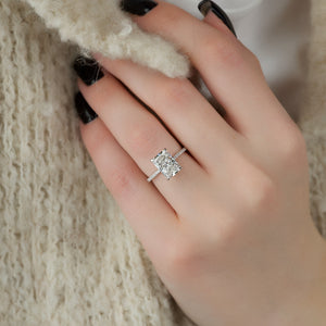 The Pave Kamellie Set With A 2 Carat Radiant Lab Diamond