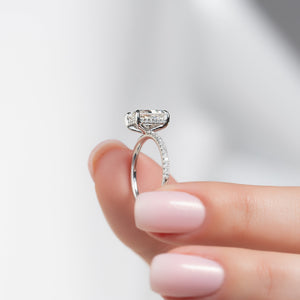 The Pave Kamellie Set With A 2 Carat Radiant Lab Diamond