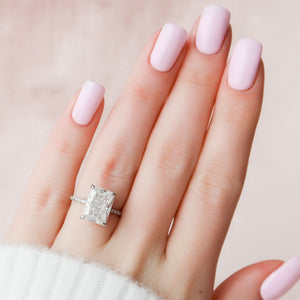 The Pave Kamellie Set With A 2 Carat Radiant Lab Diamond