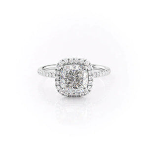 The Michelle Set With A 2 Carat Cushion Lab Diamond