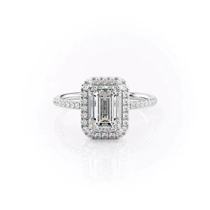The Michelle Set With A 1.5 Carat Emerald Lab Diamond