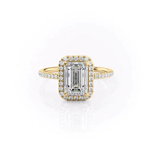 The Michelle Set With A 2.5 Carat Emerald Lab Diamond