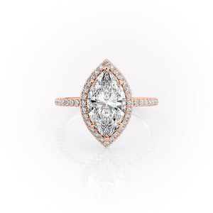 The Michelle Set With A 3 Carat Marquise Lab Diamond