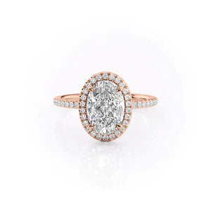 The Michelle Set With A 1 Carat Oval Lab Diamond