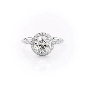 The Michelle Set With A 5 Carat Round Moissanite