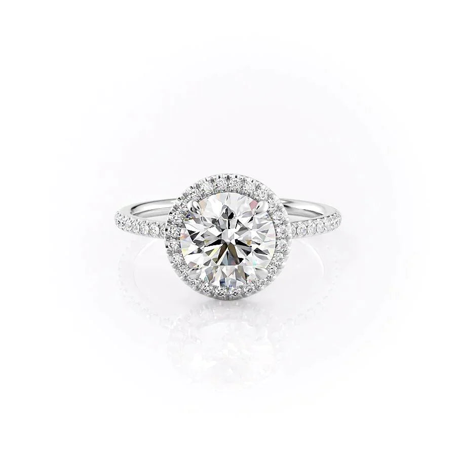 The Michelle Set With A 1 Carat Round Lab Diamond