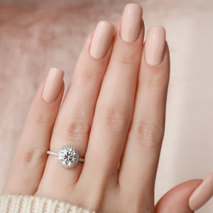 The Michelle Set With A Round Moissanite