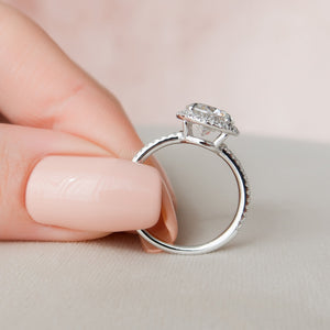 The Michelle Set With A Round Moissanite