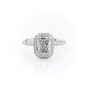The Michelle Set With A 3 Carat Radiant Lab Diamond
