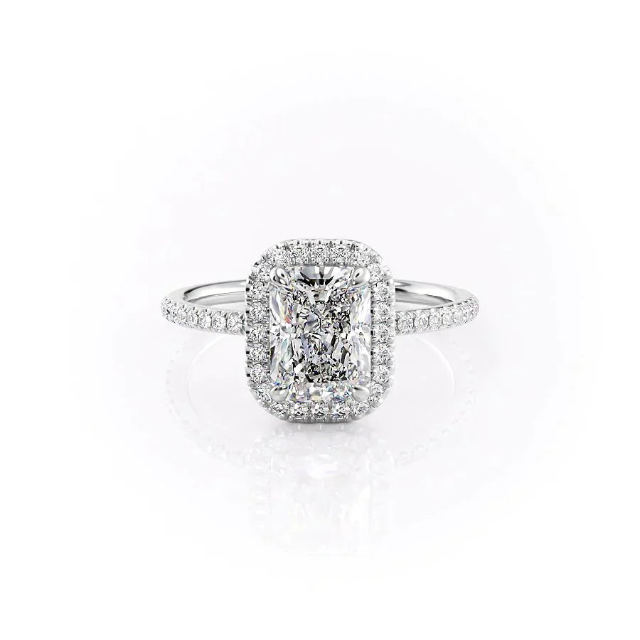 The Michelle Set With A 5 Carat Radiant Moissanite