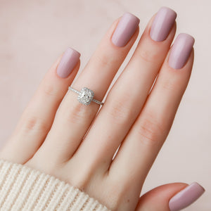 The Michelle Set With A 3 Carat Radiant Lab Diamond